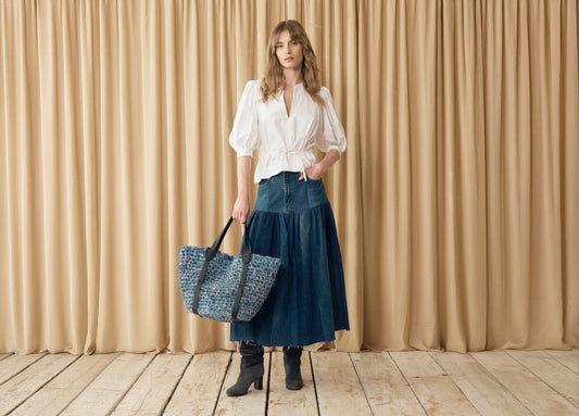 E.L.V. Denim Havard Denim Skirt