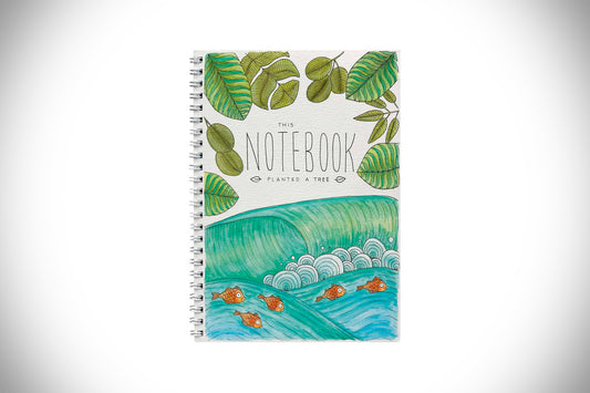 Little Difference Wave Fish Notebook