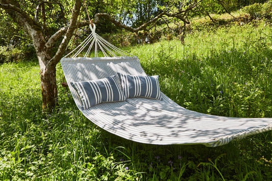 Weaver Green Toulouse Blue Striped Hammock